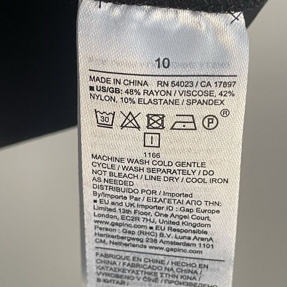 NEW Banana Republic Black Pleated Shoulder Dress Size 10 Party MSRP $120.00 - Picture 7 of 14